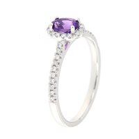 Ring Roman Gioielli Woman FAVOLA in White Gold Ametista 0.44 Ct COLORE-J-AME1 - COLORE-J-AME1